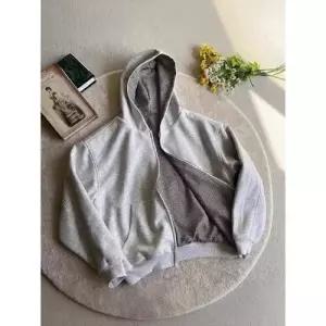 남사친 빈티지 집업 카디건 리버시블 하운드투스 후드 쇼트 젠1