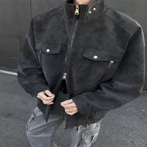 빈티지 가죽 항공 PU가죽 점퍼 가을겨울 재킷 차이나카라 코트 의류 남성패션 DL4