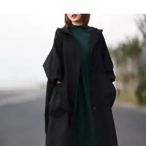 고퀄리티   왕주머니 후드야상 오버핏 후드롱코트 F41318 봄가을