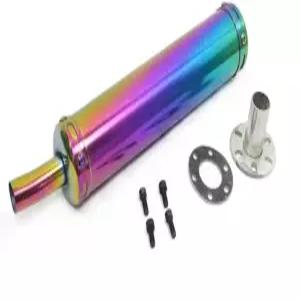 60 * 280mm 유니버설 메탈 레이싱 이스케이프 모토 소음기 스트로크 모터사이클 배기 파이프 머플러