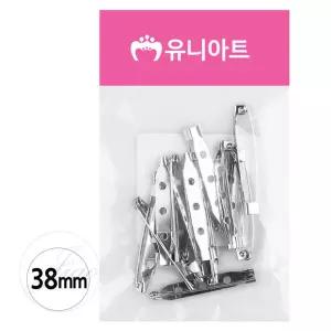 지아오 명찰핀 일자형 38MM 13P 옷일자핀 브로치핀