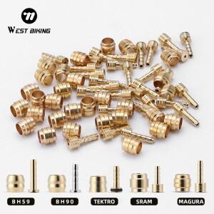 WEST BIKING 산악 자전거 오일 니들 브레이크 올리브 헤드 (시마노 데오레 BH90 BH59, 슈라임 마구라 호스