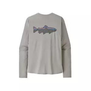 파타고니아 PATAGONIA 멘즈 롱-슬리브드 캐필린 쿨 선 셔츠 - 피츠 로이 트라우트 44932R544932R5 133019