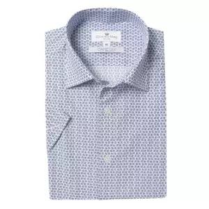 카운테스마라수입 면100 프린트 중슬림 반소매CDSY2C4207B0