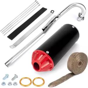 모터사이클 머플러 28mm 배기 히트 랩 50cc-125cc 더트 바이크용 소음기(CRF50/CRF70/XR50/SSR110/SSR125)