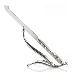 웨딩 케이크 나이프 거치대 세트 빵칼 커팅 브레드 바게트 칼 케익칼 식빵칼