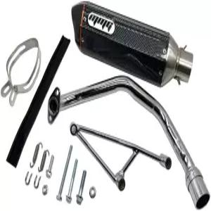 MMG GY6 125cc 150cc 4행정 스쿠터용 배기 시스템 머플러 (카본 파이버 마감)