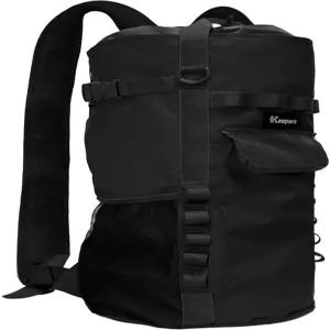키팍 암벽 등반 로프 보관 가방 대용량 나무 백팩 조절 가능한 어깨 끈이 있는 방수 옥스포드 야외 블랙