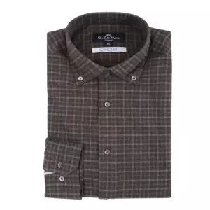 카운테스마라시그니처 면100 버튼다운 기모체크 준슬림핏긴소매 CDS3C41005E0