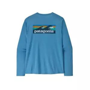 파타고니아 PATAGONIA 멘즈 롱-슬리브드 캐필린 쿨 데일리 셔츠 - 보드숏 로고 45457R545457R5 132970