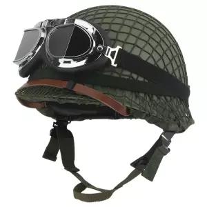 군용 헬멧 옛날 이중층 군인 하이바 강철 밀리터리 M1 방탄모