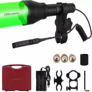 루멘슈터 A10 얼티밋 1000루멘스 그린 헌팅 라이트 손전등 고무 헤일로 실드 레드 화이트 850nm 적외선