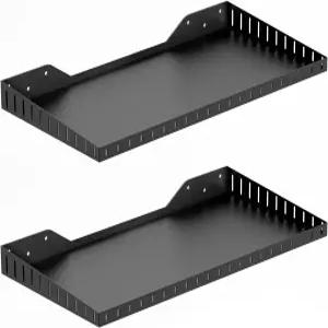 PEKGRIL 2팩 차고 벽 선반 1X2피트 헤비 듀티 세탁실 옷장용 벽걸이 수납 최대 150파운드 가능