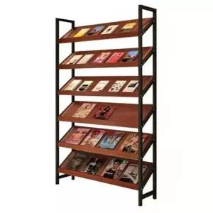 리플렛 선반 도서 진열장 메거진랙 스탠드 진열대 잡지 6단