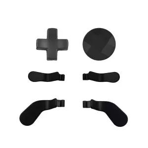 Xbox One 엘리트 시리즈 2용 6Pcs 컨트롤러 금속 패들 및 DPad 교체 2 코어용 스테인리스 스틸 1 블랙용