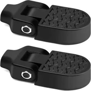 TOBWOLF 1쌍 미니 자전거 뒷 페달 3.1x1.6인치/ 8x4cm 알루미늄 합금 접이식 미끄럼 방지 발판 산악