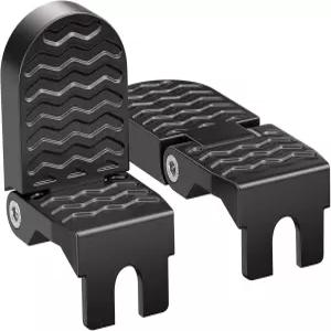 TOBWOLF 2PCS 자전거 뒷 페달 알루미늄 풋 페그 승객용 논슬립 전기 자전거용 접이식 풋레스트 산악