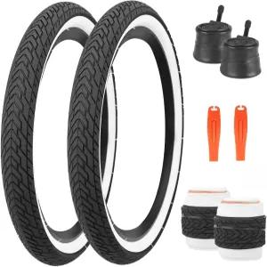 ZUKKA 20 x 2.35 자전거 타이어 1 /2 팩 인치 BMX 접이식 교체 MTB 산악 통근