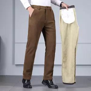 면 스타일 와이드 하이웨스트 트렌디 빅사이즈 코듀로이 남성바지 비지니스 기모 아이템 면린넨 캐주얼팬츠