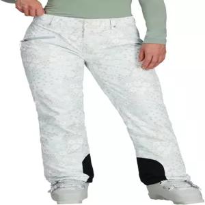 오버마이어 여성 몰타 프린트 스키 팬츠 써모어 단열 및 방수 스노보드용