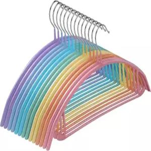 모폴 옷걸이 14팩 스웨터 어깨 혹 없음 옷장용 16.5인치 와이드 헤비 듀티 코트 스웨터용 미끄럼 방지 PVC