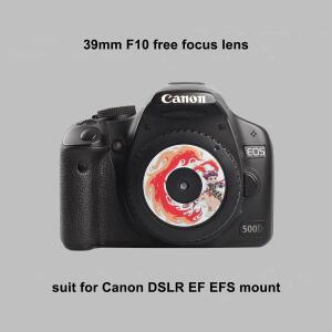 DSLR EF EF-S 마운트 프리 포커스 렌즈 500D 850D 39mm F10 팬케이크 Chinoiserie 여행 빈티지 필름 CCD 일