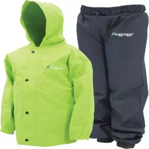 FROGGG TOGGS 청소년 폴리 웍 방수 통기성 레인 수트