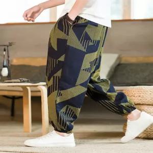 남자 하렘 팬츠 알라딘 바지 린넨 여름 남성 루즈팬츠