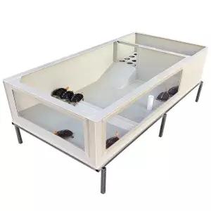 거북이수조 측면 하우스 물고기 유리 사육 집 오픈형