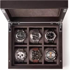 남성용 TAWBURY 나무 시계 상자 ？ 6 Watch Box 우드 Case 여성 및 컬렉션 박스 손목 보관 케이스
