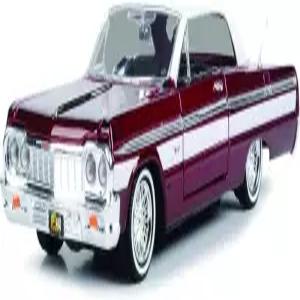 1964년 쉐보레 임팔라 로우라이더 하드탑 캔디 레드 메탈릭 화이트탑 포함 로우 시리즈 1/24 다이캐스트