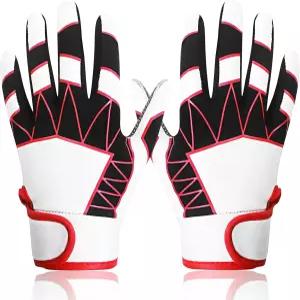 WATSAVPUP 청소년 야구 미국 국기 장갑 배팅 편안한 착용감 통기성 내구성 경량 디자인 주니어 트레이닝