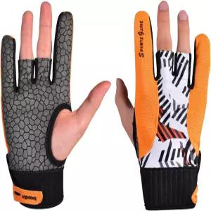 어터리서 1쌍 볼링 액세서리 장갑 오른손 손목 밴드 미끄럼 방지 스포츠 세미