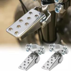 미니 자전거용 페어 바이크 풋 페그 클램프 오토바이 MTB ATV 자전거 UTV Go 카트 스쿠터 접이식 포크 스텝