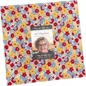 30대 플레이타임 2025 레이어 케이크 린지 쿨 맥크레이의 10인치 프리컷 패브릭 퀼트 스퀘어 42개