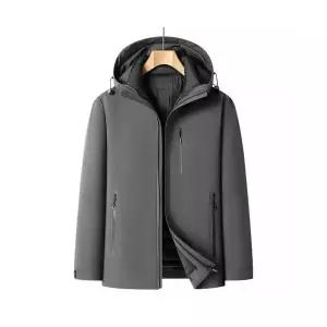 남성패션 야상사파리 3in1 겨울 도톰 구스다운 캐주얼 야상 보온 방한 점퍼 DL4