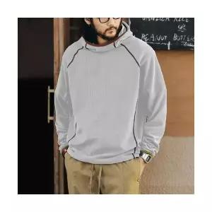 남성패션 야상사파리 뜨거운 야상 후드 기모 맨투맨 겨울 배색 하찌 코트 DL4