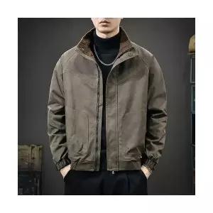 남성패션 야상사파리 안감 점퍼 메일라드 스탠드카라 야상 보온 파일럿 코트 DL4