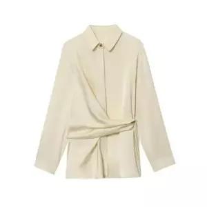 마킷4 여자 가을 칼라 톱 펀칭 루즈핏 셔츠 JEN3