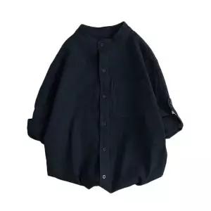 여름 린넨 아사 차이나 셔츠 빅사이즈 칠부