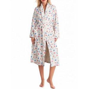 티 데스 여성 플리스 플로럴 프린트 목욕 가운 발렌타인 로브 부드러운 플란넬 라운지 벨트 귀여운 경량