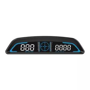 조이프로 자동차 HUD 속도계 속도 시계 나침반 과속 경보 피로 운전 경고 고도계 주야간 주행을 위한 자동