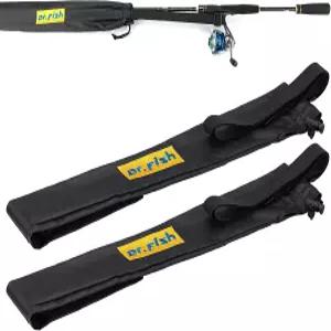 닥터피쉬 낚싯대 막대 경량 보호대 미끼 엉킴 조절 캐스팅 서핑 양말 케이스 회전 튜브 없는 커버 소매