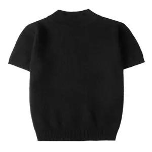 반폴라 머슬핏반팔 남성 터틀넥 줄무늬 반팔