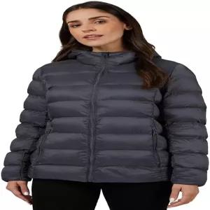 32도 더위 여성용 경량 패커블 후드 재킷 - 방수 여행용 패딩