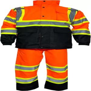 남성용 렉스커스 반사 레인 수트 - 재킷 바지 고감도 블랙 하의