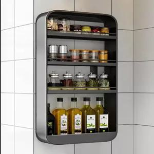 부엌 싱크인 양념통 정리대 회전트레이 선반 수납