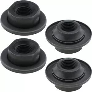 LUORNG 4PCS 휠 너트 자전거 리어 액슬 기어 블랙 마운틴 장착 허브 마운트 수리