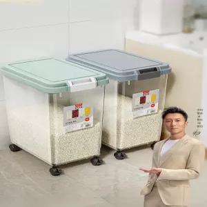 쌀통 용기 벌레방지 원터치 쌀항아리 진공쌀통