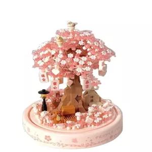 벚꽃 나무 블록 트리하우스 엘프트리 트리 고난도 조명